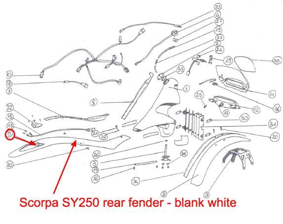 scorpa sy250 parts