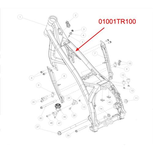 TRS Chassis Assembly - Raw Silver