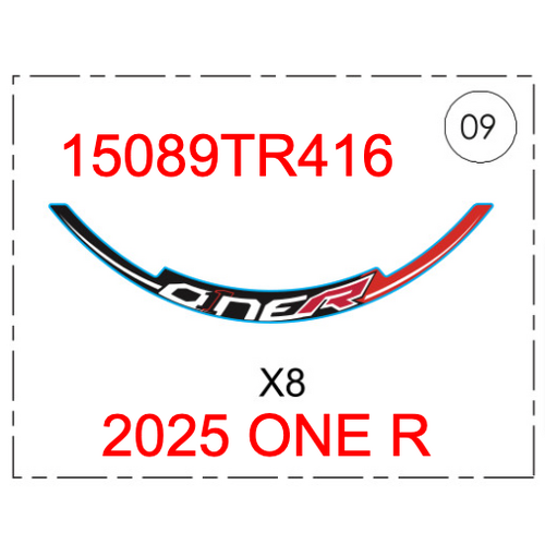 2025 TRS ONE R Wheel Sticker set (8 pieces)