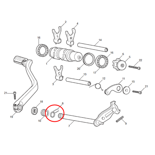 SR Gearchange index spring